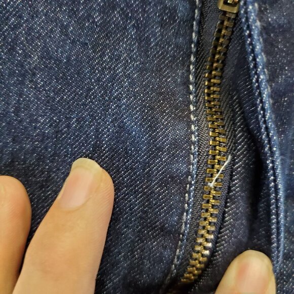 Apparel Collection Jeans Mens 50x32 Blue McDonald's Straight Fit Stretch Denim - Picture 8 of 10